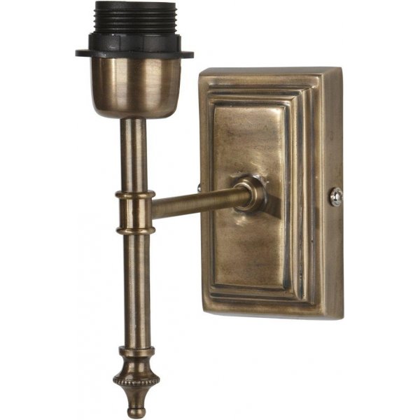 Klassisk vegglampe - Antik messing - 20 cm