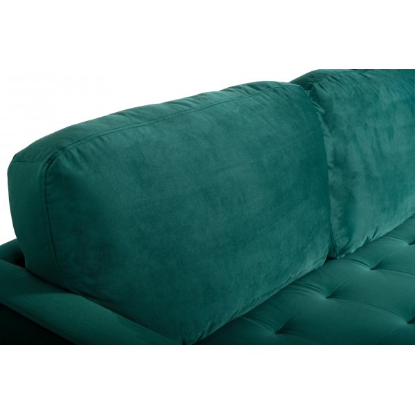 Firenze divansofa - Mørkegrønn/Svart Firenze divansofa - Mørkegrønn/Svart