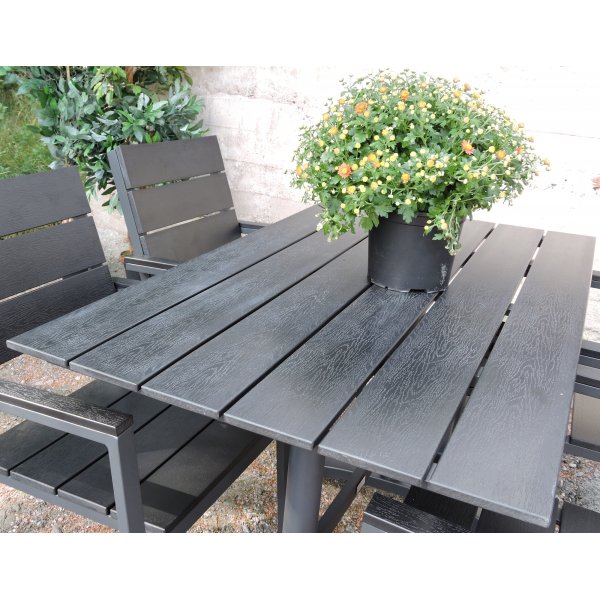 Denver spisebord 120 x 70 cm - Sort