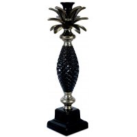 Lysestake annanas - Old silver / Svart Lysestake annanas - Old silver / Svart