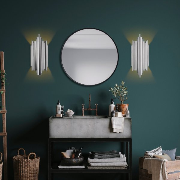 Reis vegglampe 13342 - Krom