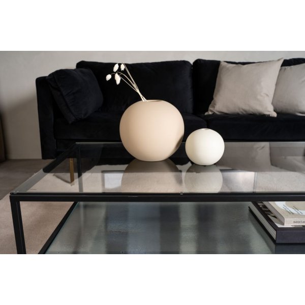 Alsjholm salongbord - Svart/glass