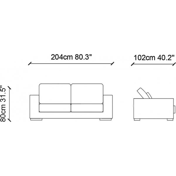 Neplus 2-seters sofa - Brun Neplus 2-seters sofa - Brun