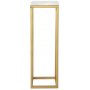 Accent pidestall - 80 cm (Hvit & messingfarget)