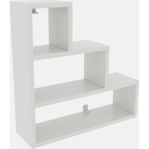 Piramit vegghylle - Hvit