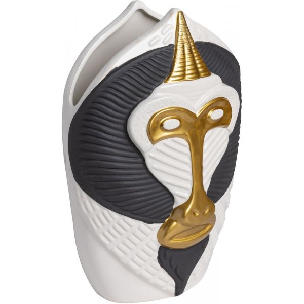 Mandrill vase liten - Svart/hvit Mandrill vase liten - Svart/hvit