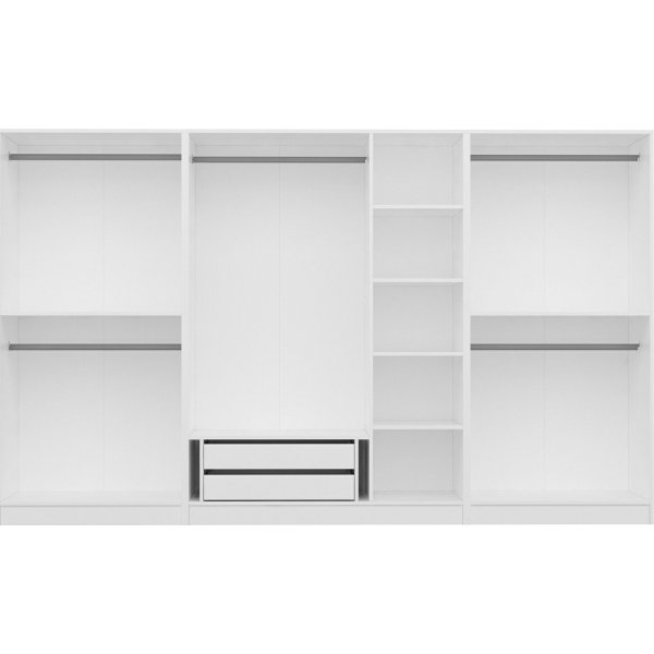 Capeto garderobeskap 315 cm, variant A - Hvit Capeto garderobeskap 315 cm, variant A - Hvit