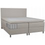 Accent boksseng med oppbevaring - 180 x 200 cm - Beige