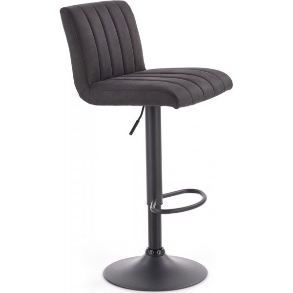 Elfrieda barstol - Mrkegr/svart