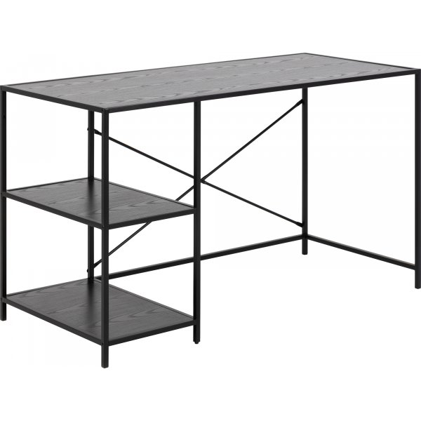 Seaford skrivebord 130 cm - Sort