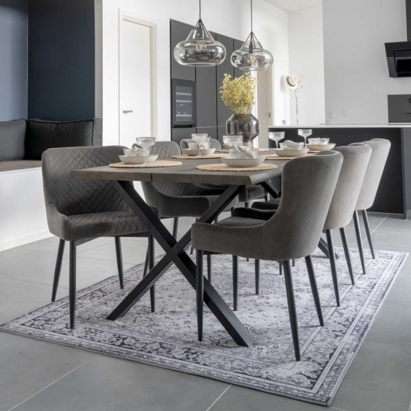 Boston spisestol - gr�/svart