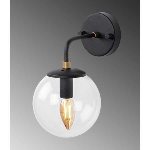 Horn vegglampe 12218 - Sort Horn vegglampe 12218 - Sort