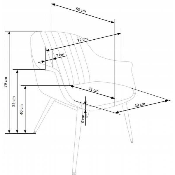 Lenestol Eirik - M�rk gr�nn & gull
