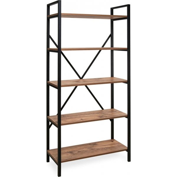 Athena bokhylle - Furu/svart Athena bokhylle - Furu/svart