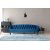 Oxford deluxe 3-seters sofa i bl flyel