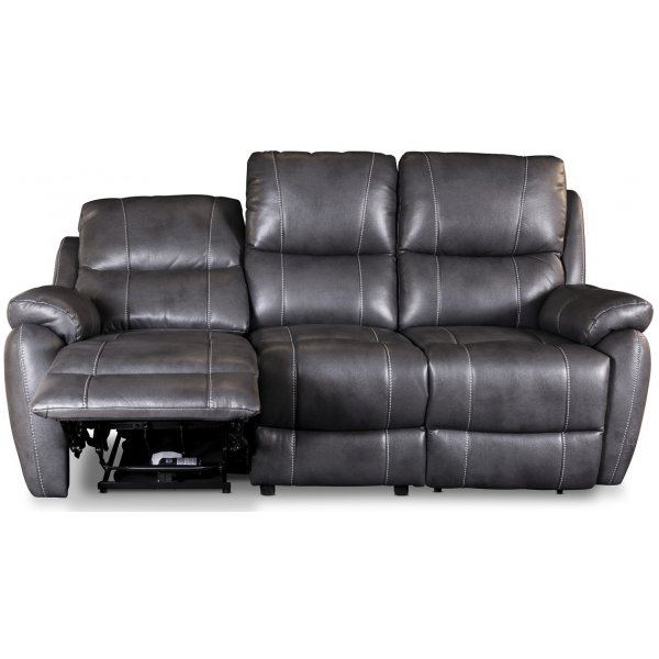 Enjoy Hollywood recliner sofa - 3-seter (el) i grtt kunstskinn