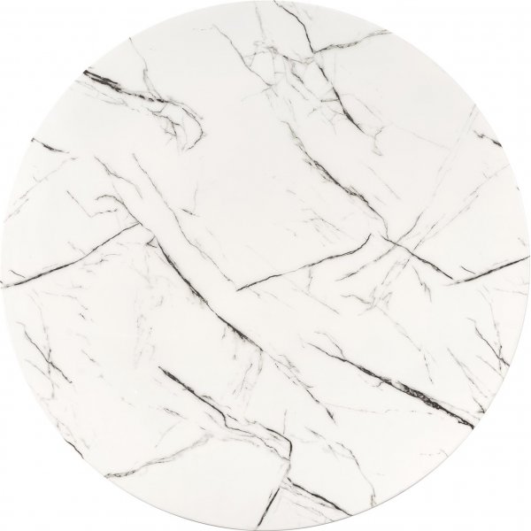 Raymond spisebord Ø100 cm - Hvit marmor/gull Raymond spisebord Ø100 cm - Hvit marmor/gull