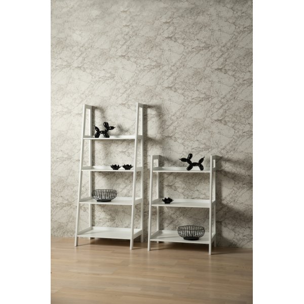 Wally stigehylle 95 cm - Hvit