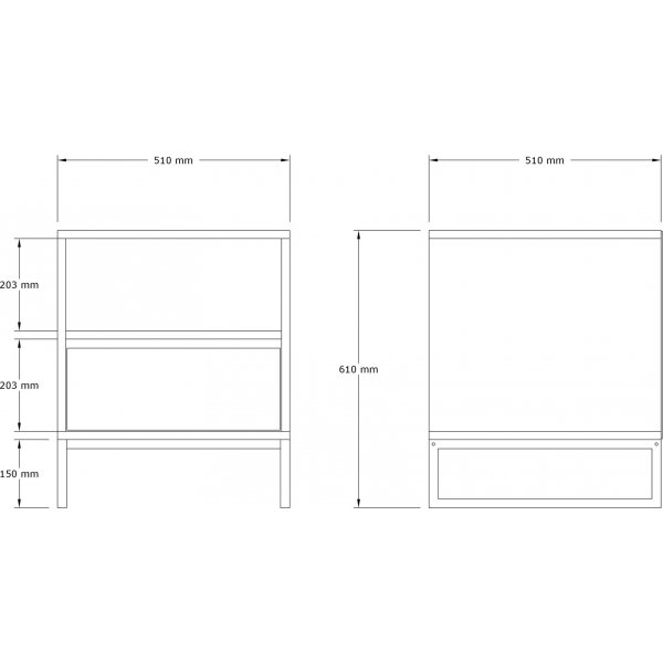 Lindau nattbord - Safir eik