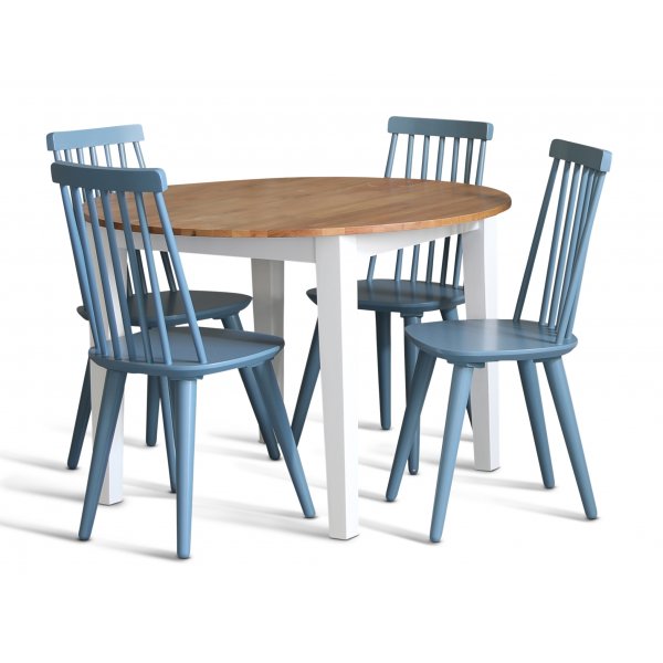 Bl pinnestol (bl RAL5007) + Flekkfjerner for mbler