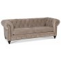 Chesterfield Montgomery 3-seter sofa - Beige flyel