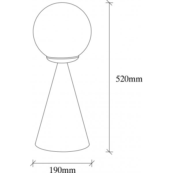 Gondol bordlampe - Svart/hvit Gondol bordlampe - Svart/hvit