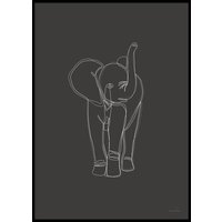 DIGITAL ELEPHANT - Plakat 50x70 cm DIGITAL ELEPHANT - Plakat 50x70 cm