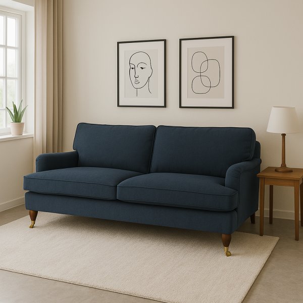 Howard Watford Deluxe 3-seters sofa - blå Howard Watford Deluxe 3-seters sofa - blå