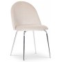 Plaza spisegruppe, marmorbord med 4 st Plaza flyelstoler - Beige/Hvit/Krom