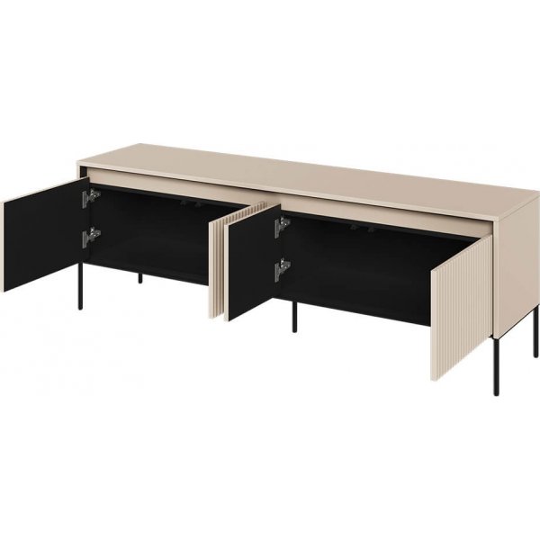 Trend media benk B167 cm - Beige/svart