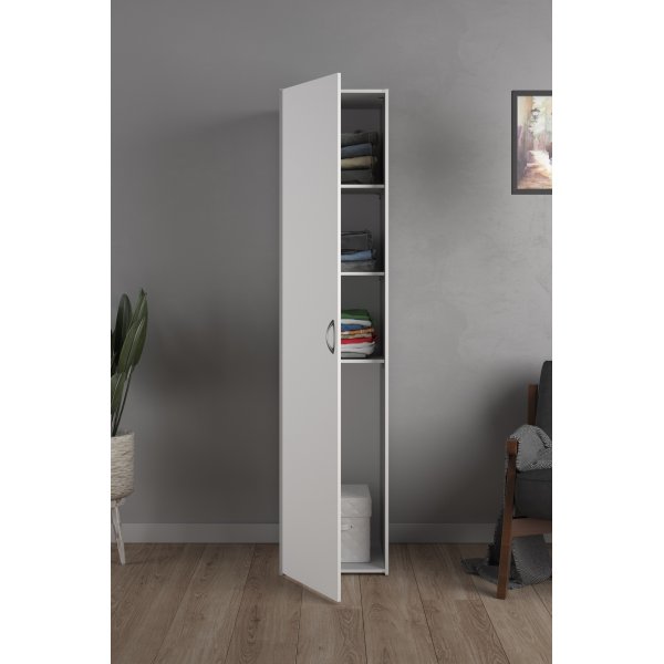 Garderobe hvit 40 cm bred og 175 cm høy Garderobe hvit 40 cm bred og 175 cm høy