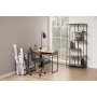 Seaford skrivebord 110 cm - Eik/svart