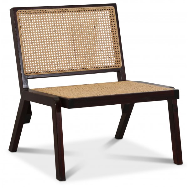 Rizz loungestol - Mahogny / Lys rotting