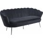 Musslan 3-seters sofa - Svart / krom Musslan 3-seters sofa - Svart / krom