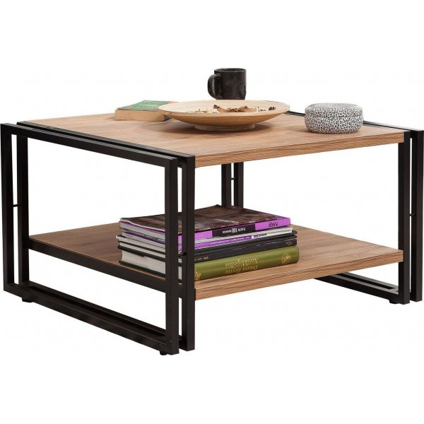 Cosmo Arena salongbord - Furu/svart Cosmo Arena salongbord - Furu/svart