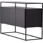 Kingsport avlastningsbord 120 x 45 cm - Sort
