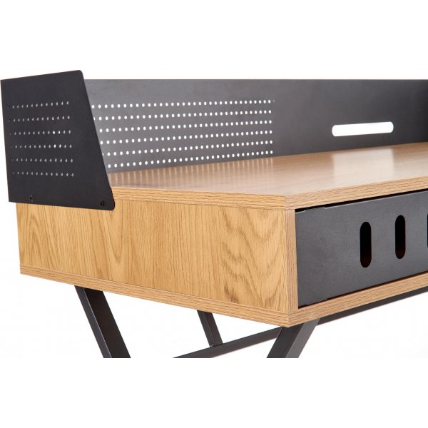 Skrivebord Stalas - Eik og svart Skrivebord Stalas - Eik og svart