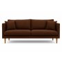 stermalm 3-seters sofa - Mrkebrun chenille