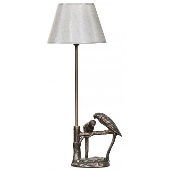 Fugler lampefot H56 cm - Matt antikk messing Fugler lampefot H56 cm - Matt antikk messing