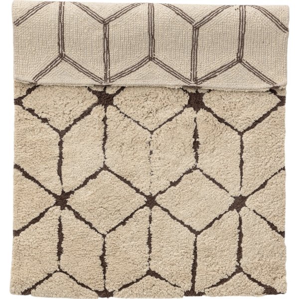 Petrus baderomsteppe 60x90 cm - Beige/mørk brun Petrus baderomsteppe 60x90 cm - Beige/mørk brun