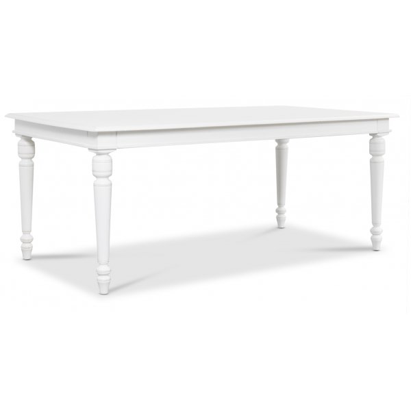 Spisegruppe; Bord 180x90 cm med 4 beige Tuva-stoler