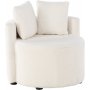 Kelso 2-seters barnesofa - Hvit teddy
