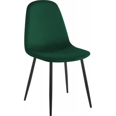 Carisma stol - Mørkegrønn fløyel