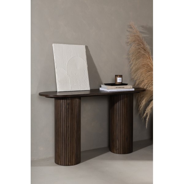 Bianca konsollbord 130 x 40 cm - Semsket skinn