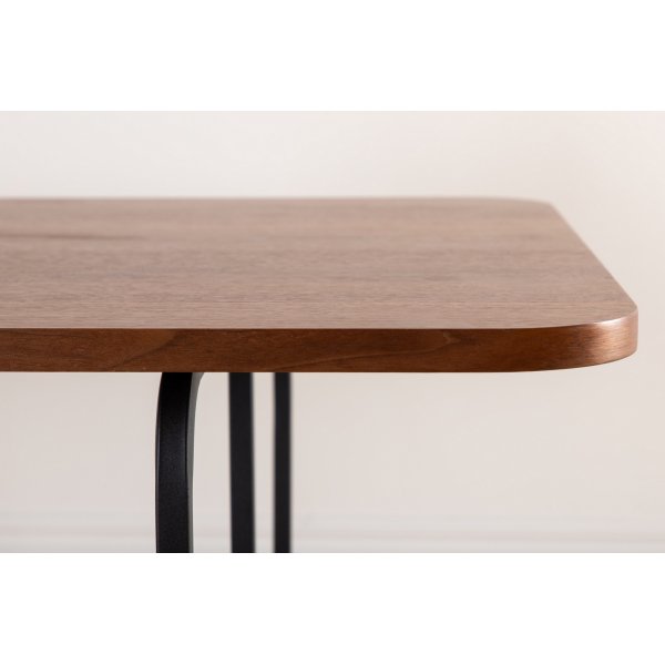 Kotte spisebord, 200 cm - Svart/valnøtt Kotte spisebord, 200 cm - Svart/valnøtt