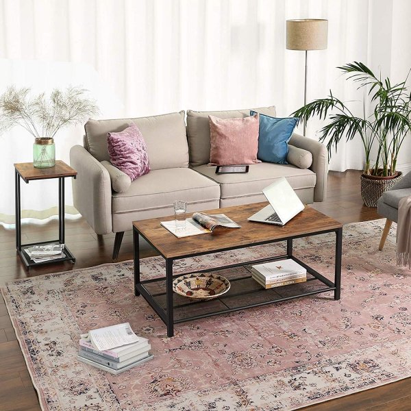 Nick sidebord 48 x 35 cm - Brun/svart