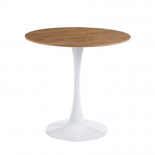 Astrid rundt spisebord Ø80 cm - Eik / Hvit Astrid rundt spisebord Ø80 cm - Eik / Hvit