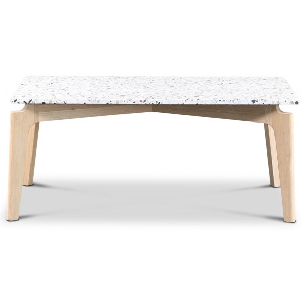 Terrazzo sofabord 110x60 cm - Cosmos Terrazzo & underdel white washed eik Terrazzo sofabord 110x60 cm - Cosmos Terrazzo & underdel white washed eik