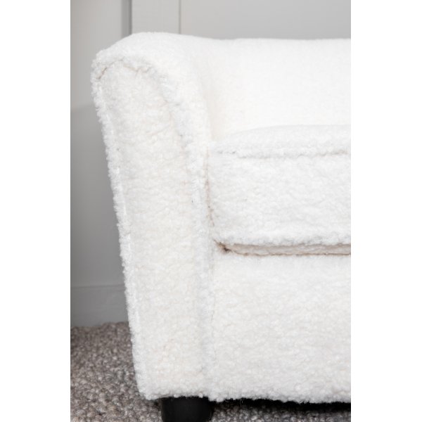 Moon barnesofa - Hvit teddy