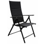Spisegruppe: 6 stoler og spisebord 205 x 90 cm svart/grtt - Las Vegas/Asta